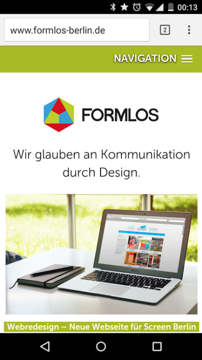 Hamburger Icon mit Beschriftung