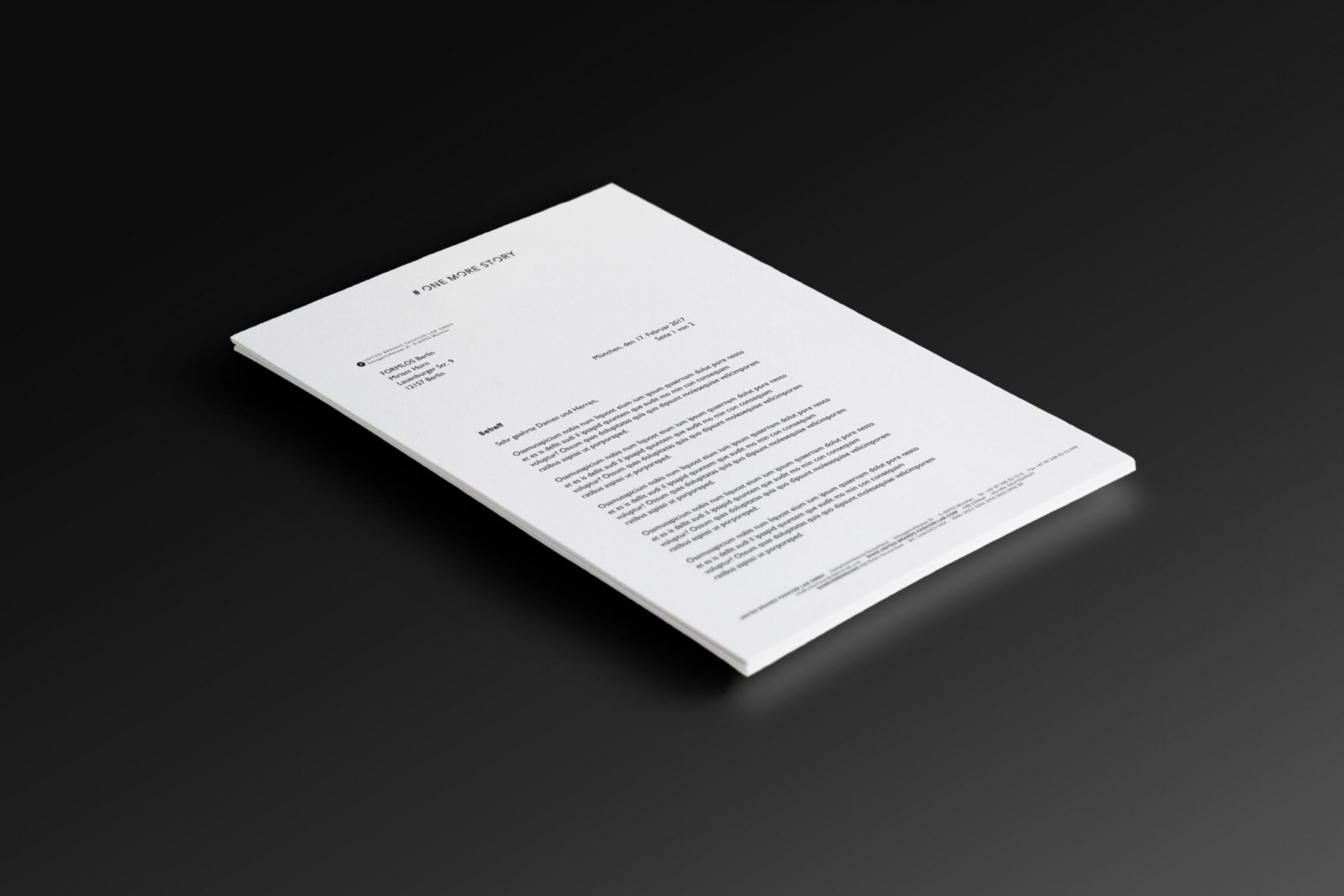 Branding-OneMoreStory-Fashion-Label-Logo-Design_Briefpapier