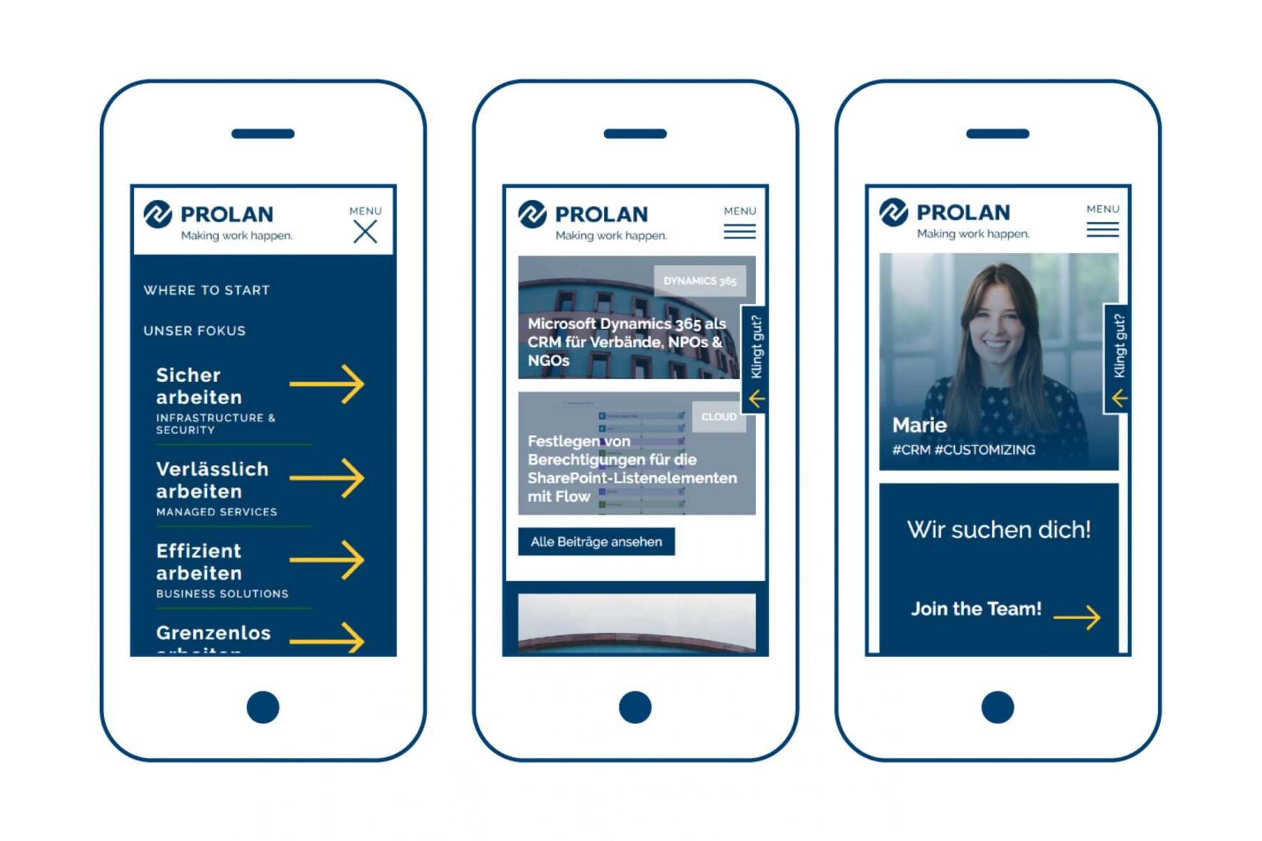Vorschau-Bild: Webdesign für PROLAN