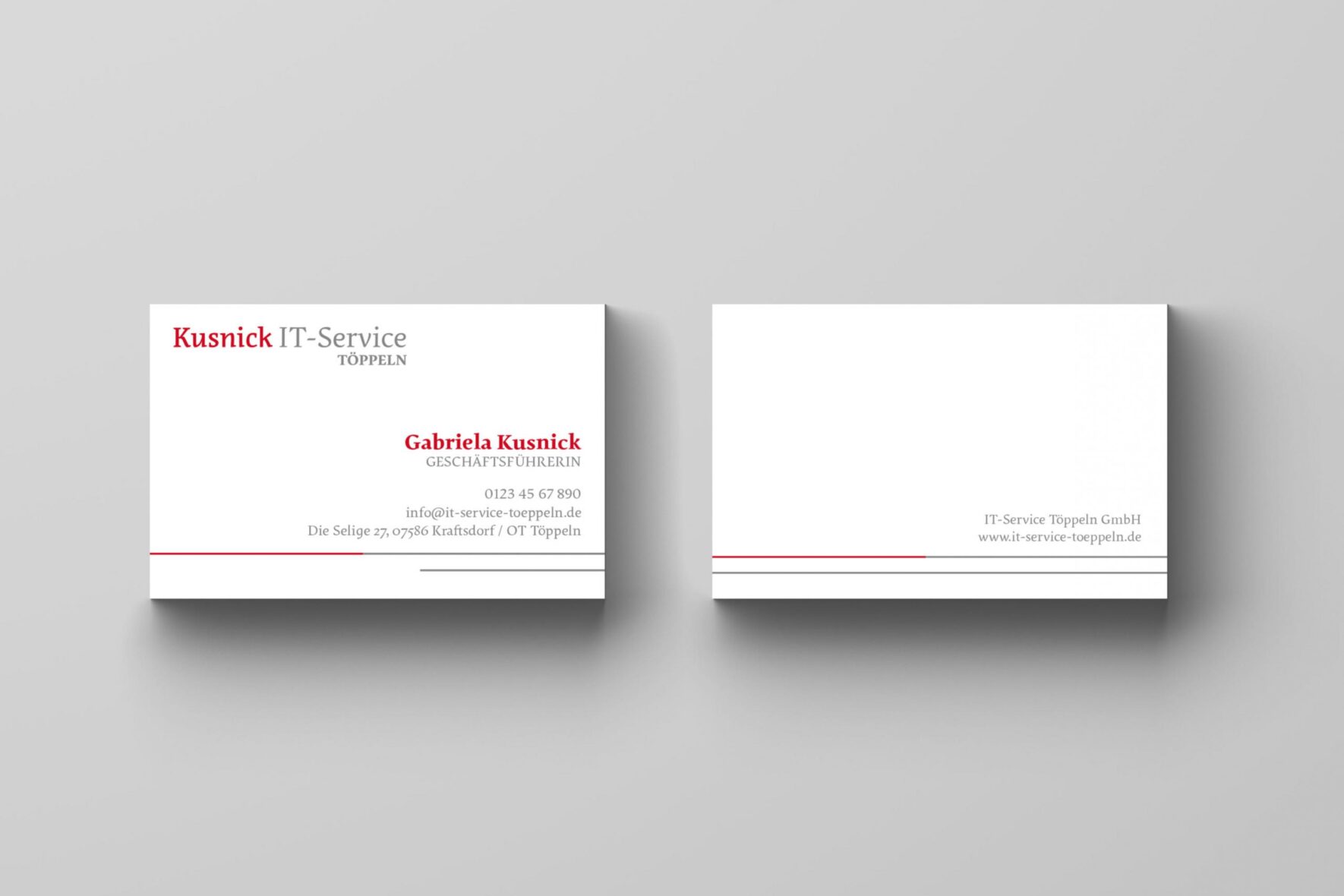 Visitenkarten-Design-IT-Service