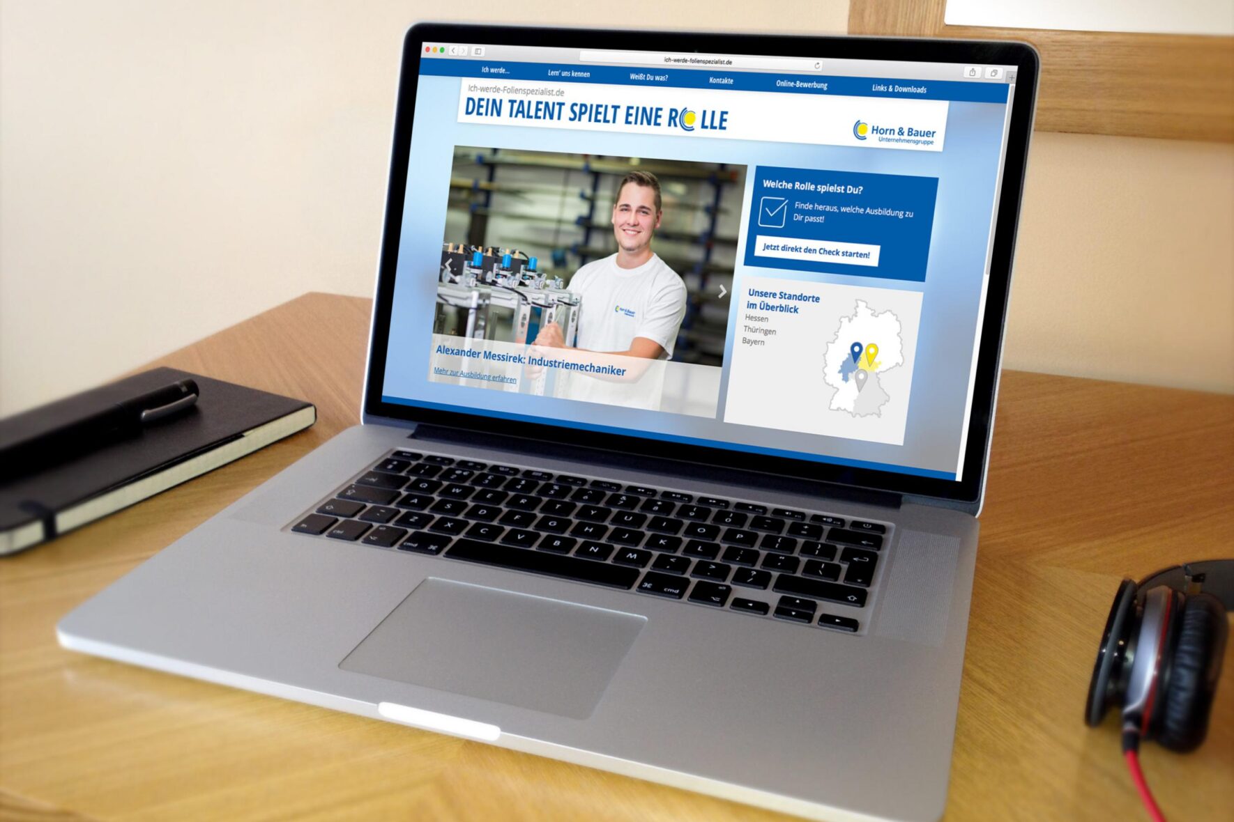 Webdesign-Printdesign-Ausbildungssuche-CorporateDesign-Horn-Bauer-Website