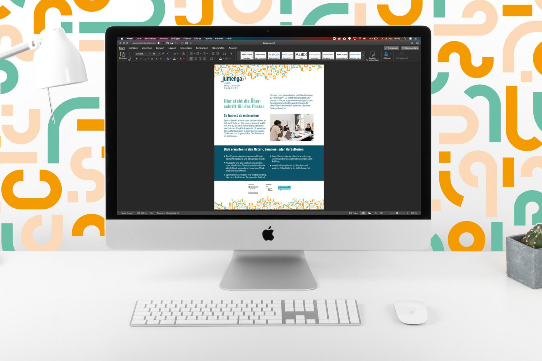 jumenga-Poster-Vorlage-Corporate-Design-Logo-social-FORMLOS-Berlin-Print-vorlage-poster