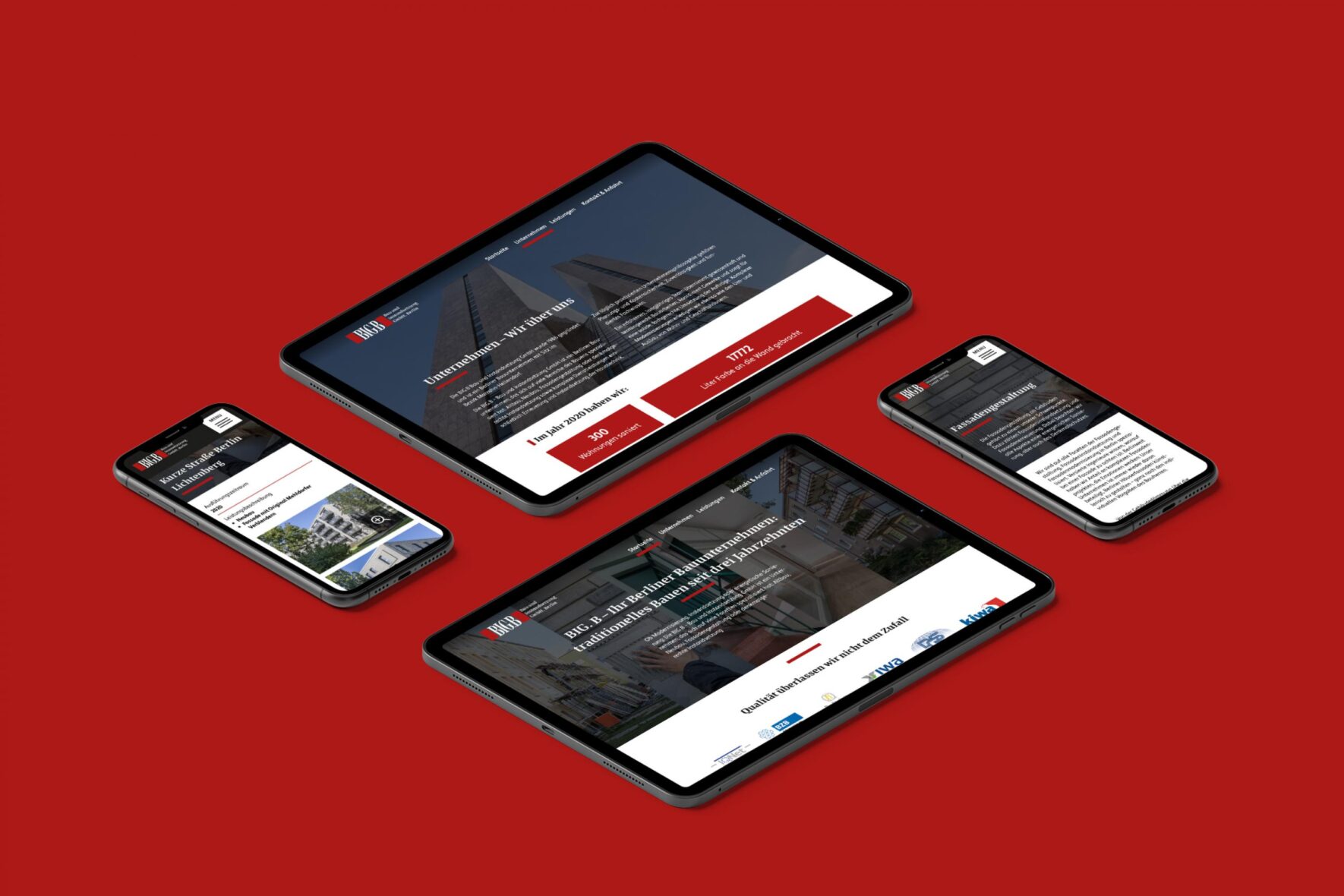 Vorschau-Bild: Re-Design und Umsetzung einer Website für ein berliner Bauunternehmen