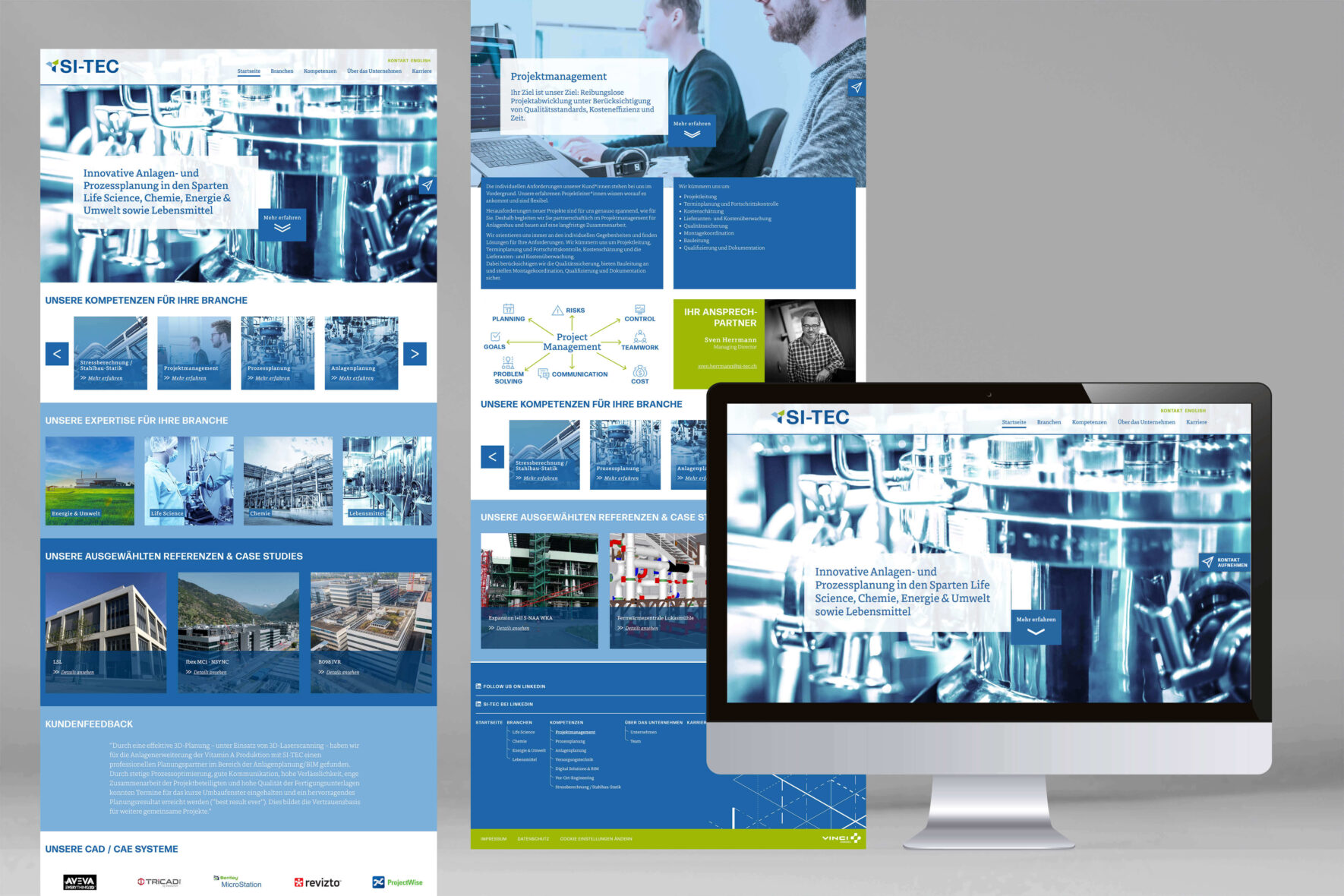 Vorschau-Bild: Webdesign: Neugestaltung & Redesign für SI-TEC