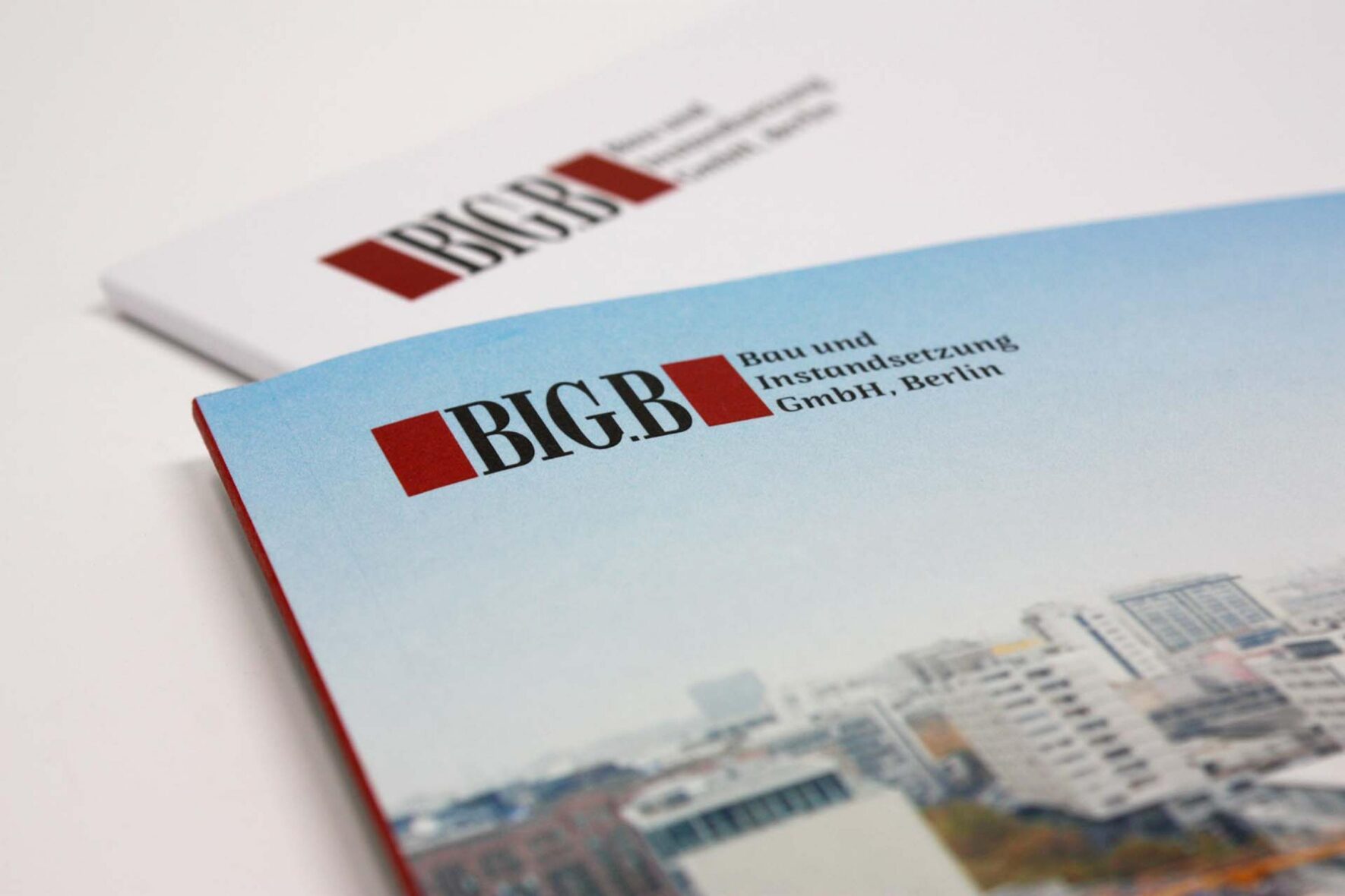 Vorschau-Bild: Imagebroschüre für das Berliner Bauunternehmen BIG.B Bau