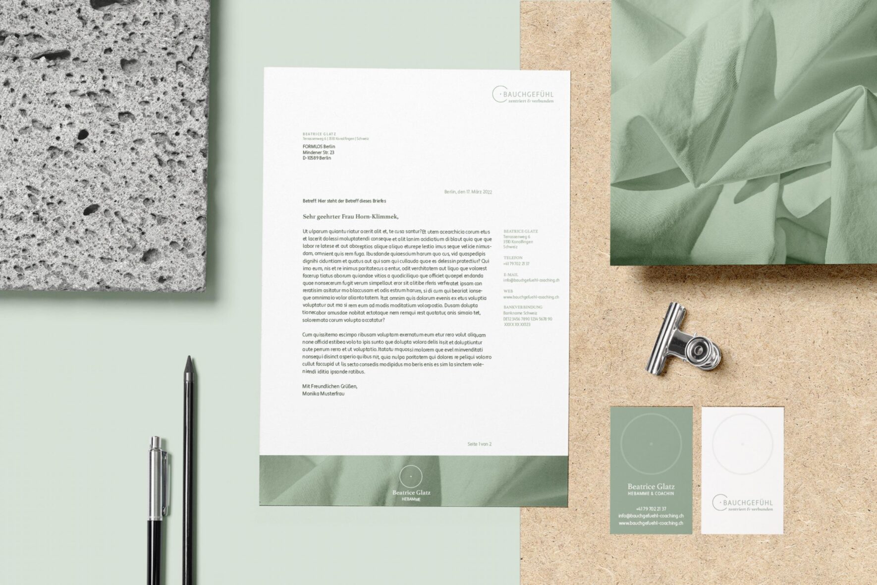 Vorschau-Bild: Branding: zentriert & verbunden – Bauchgefühl (Hebamme & Coachin)