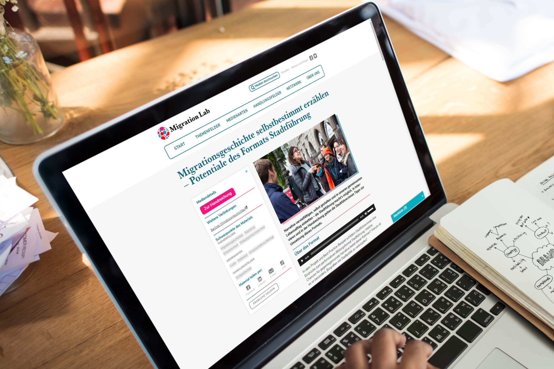 Vorschau-Bild: Medienplattform als Webtool für Migration Lab Germany