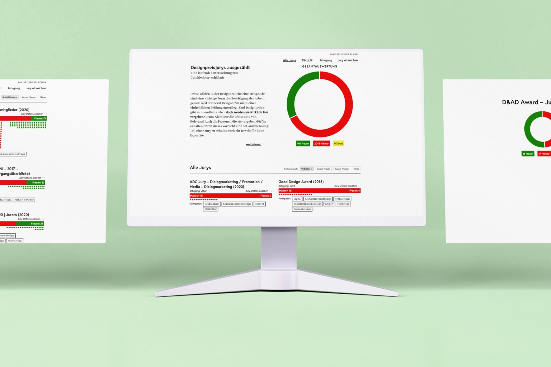 Vorschau-Bild: Dynamische Studien-Visualisierung für den Deutschen Designtag