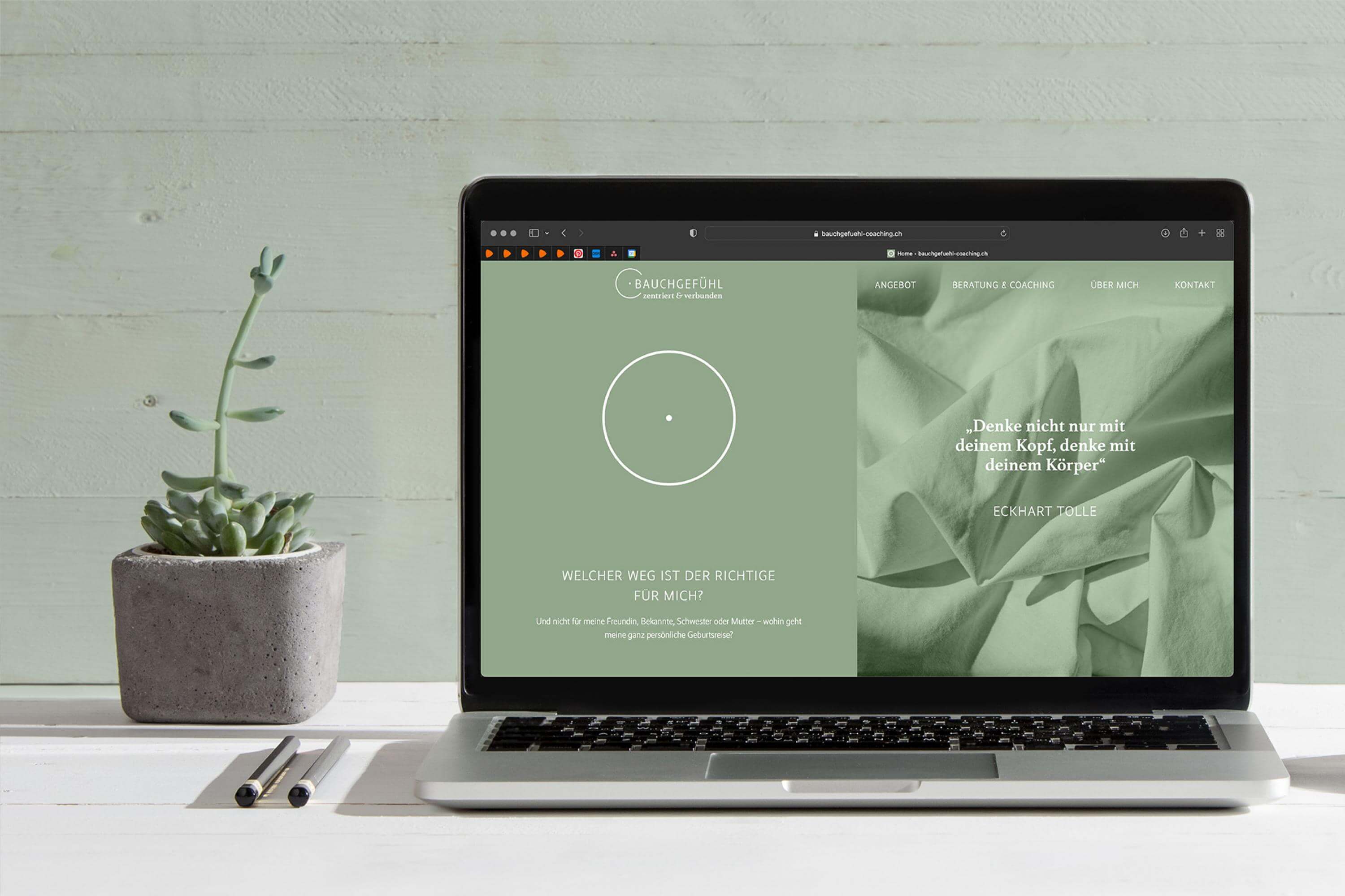 Vorschau-Bild: Webdesign für Bauchgefühl – eine Hebamme als Coachin