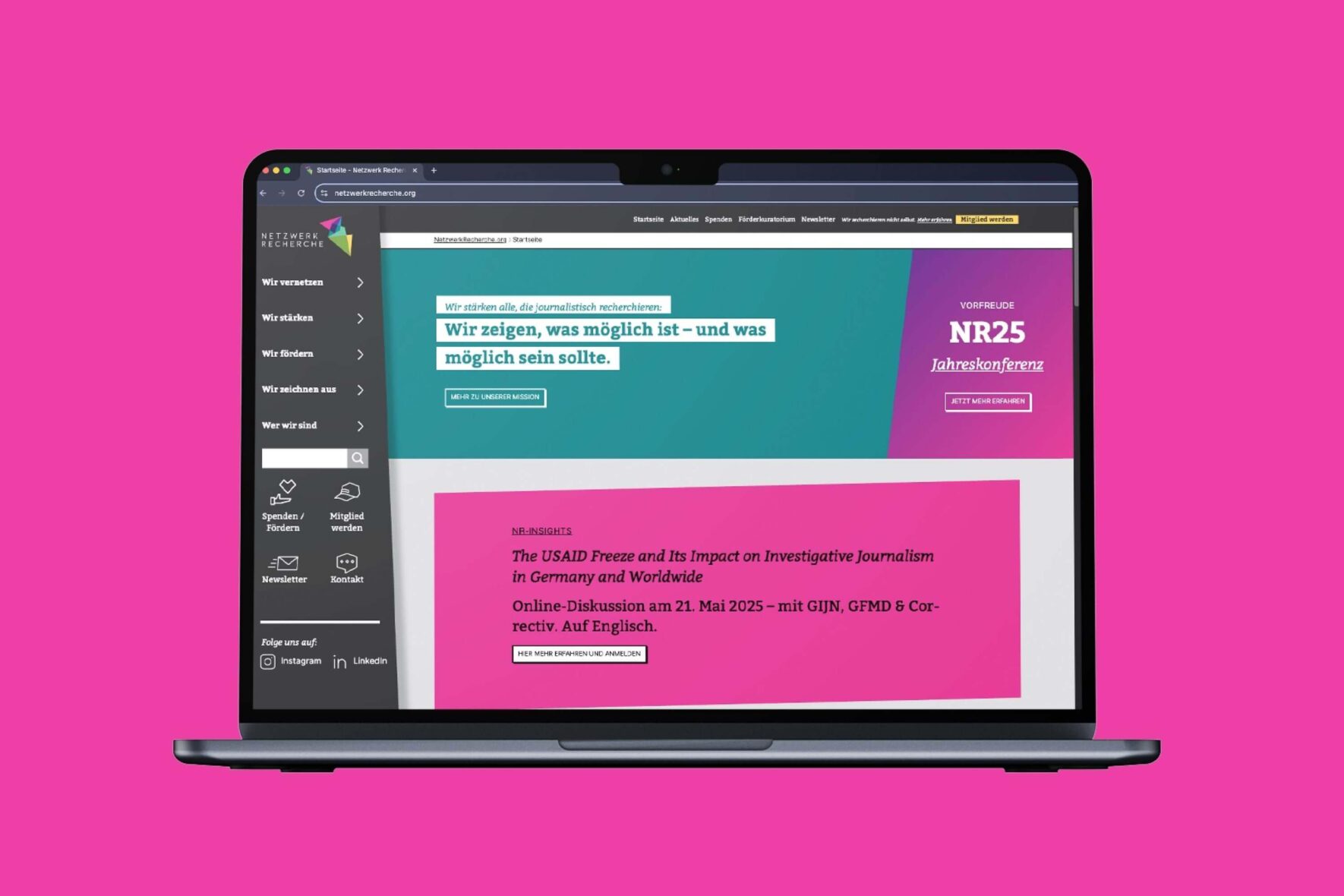 Vorschau-Bild: Webdesign Netzwerk Recherche mit beliebiger Farbauswahl für Multisites in WordPress